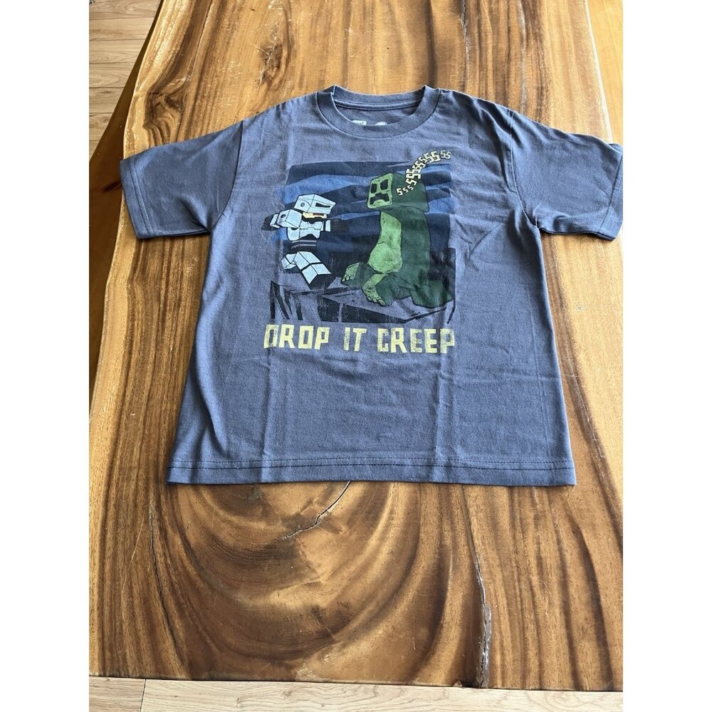 Vintage MINECRAFT Youth? T-Shirt Size Small 100% Cotton Mojang / Jinx